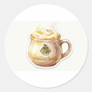 Butterbeer-Aufkleber - Magisches Zaubertrankgeträn Runder Aufkleber