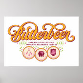 BUTTERBEER™ Available At Wizarding Taverns Poster (Vorne)