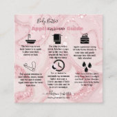 Butterblende Anwendung Rosa goldene Farbe Quadratische Visitenkarte (Vorderseite)