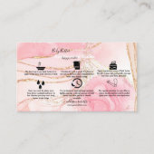 Butterblende Anwendung Rosa goldene Farbe Visitenkarte (Vorderseite)