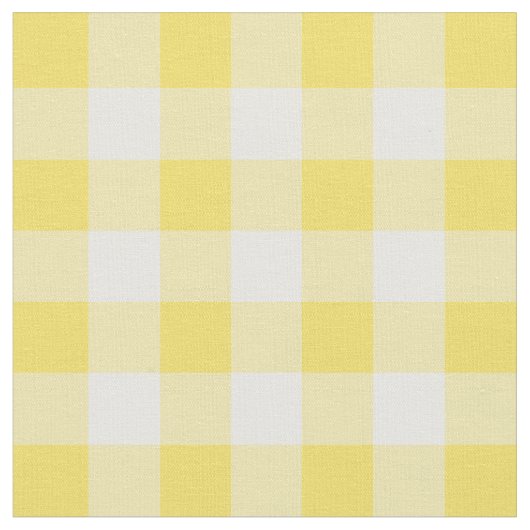 Butterblume-gelber u. weißer Gingham-Karo Stoff (Nahaufnahme)