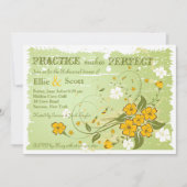 Butterblume-Halbmond-Einladung Einladung (Vorderseite)