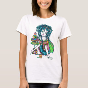 "Butterblume-" Schalen-Kuchen-Fee-Trägershirt T-Shirt