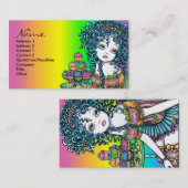 "Butterblume-" Schalen-Kuchen-feenhafte Visitenkarte (Vorne/Hinten)