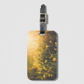 Butterblume-Sonnenuntergang Gepäckanhänger (Vorderseite Vertikal)