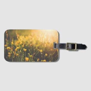 Butterblume-Sonnenuntergang Gepäckanhänger