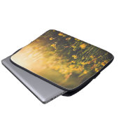 Butterblume-Sonnenuntergang Laptopschutzhülle (Vorne Knopf)