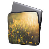 Butterblume-Sonnenuntergang Laptopschutzhülle (Vorderseite Links)