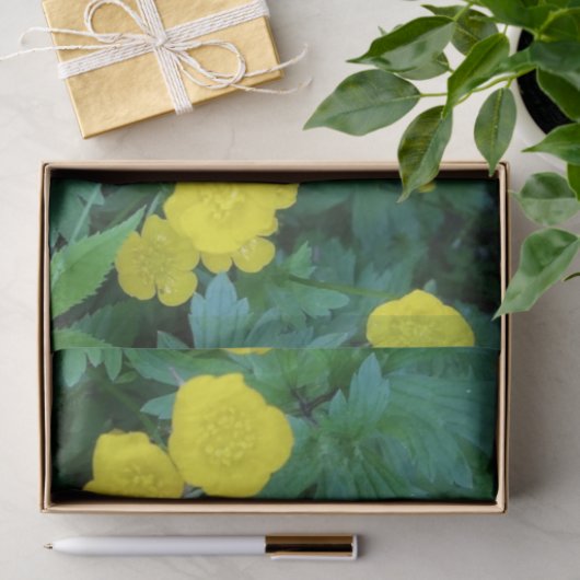 Butterblume-themenorientiertes Seidenpapier (Geschenk)