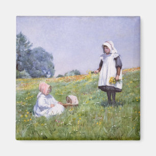 Butterblumeen und Gänseblümchen Magnet