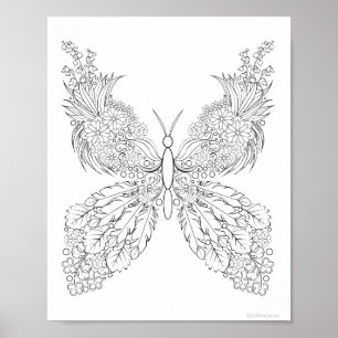 Butterblumen #13 Fantasy Coloring Poster
