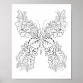 Butterblumen #2 Detaillierte Färbung Poster (Vorne)