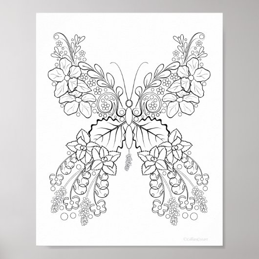 Butterblumen #2 Detaillierte Färbung Poster (Vorne)