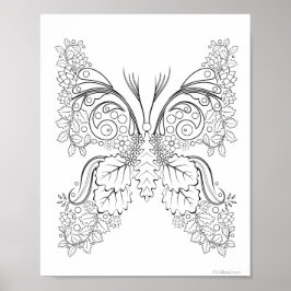 Butterblumen #6 Farbplakat Poster