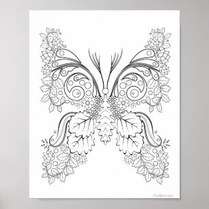 Butterblumen #6 Farbplakat Poster