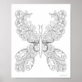 Butterblumen #9 in Serie Coloring Poster