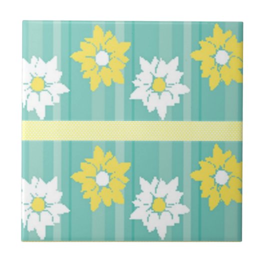 Butterblüten (gelb) fliese (Vorderseite)