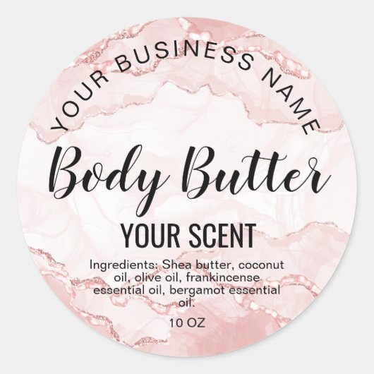 Butterblütenpinsel hinzufügen Logo Runder Aufkleber (Vorderseite)