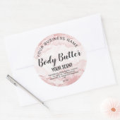 Butterblütenpinsel hinzufügen Logo Runder Aufkleber (Umschlag)