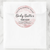 Butterblütenpinsel hinzufügen Logo Runder Aufkleber (Tasche)