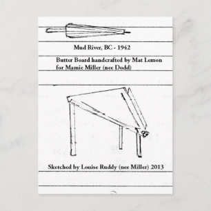 Butterboard Gadget 1942 Postkarte