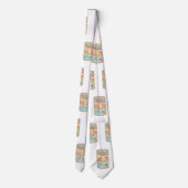 Butterbohnenmuster Krawatte (Rückseite)