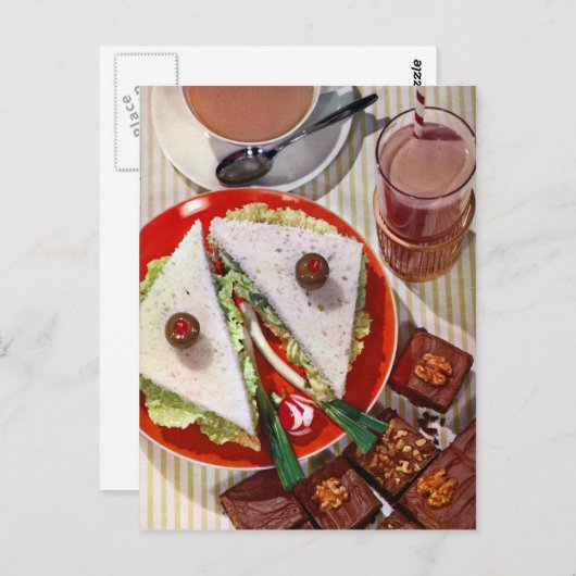 Butterbrot scharf postkarte (Vorne/Hinten)