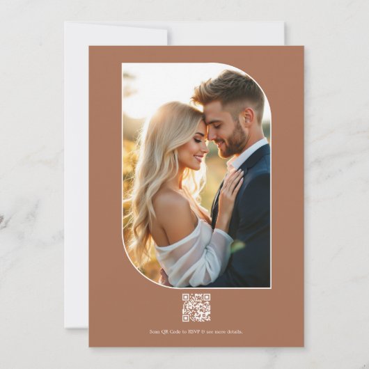 Buttercream, Soft Marigold & Blush Taupe Wedding Einladung (Rückseite)