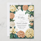 Buttercream, Vanilla Silk & Soft Apricot Wedding Einladung (Vorderseite)