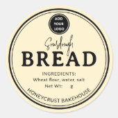 Buttercream Yellow Bakery Sourdough Bread Sticker (Vorderseite)