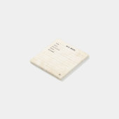 Buttercream Yellow Simple Modern Book Review Post-it Klebezettel (angewinkelt)