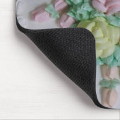 Buttercream Zuckerglasur-Rosen Mousepad (Ecke)