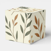 Buttercreme-Blätter Cube Favor Box Geschenkschachtel (Rückseite)