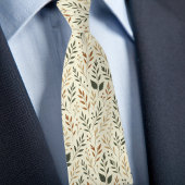 Buttercreme-Blätter Krawatte