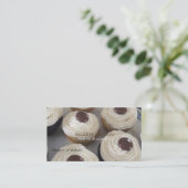 Buttercreme Cupcakes Visitenkarte (Stehend Vorderseite)
