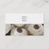 Buttercreme Cupcakes Visitenkarte (Rückseite)