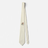 Buttercreme Floral Bouquet Krawatte (Vorderseite)