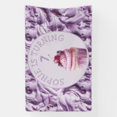 Buttercreme-Icing-Party Geburtstag Banner (Vertikal)