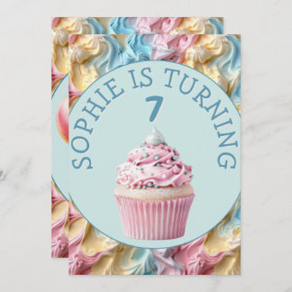 Buttercreme-Icing-Party Geburtstag Einladung