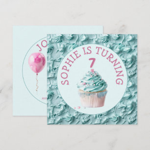 Buttercreme-Icing-Party Geburtstag Einladung