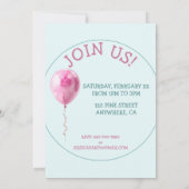 Buttercreme-Icing-Party Geburtstag Einladung (Rückseite)