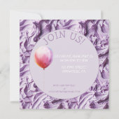 Buttercreme-Icing-Party Geburtstag Einladung (Rückseite)