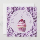 Buttercreme-Icing-Party Geburtstag Einladung (Vorderseite)