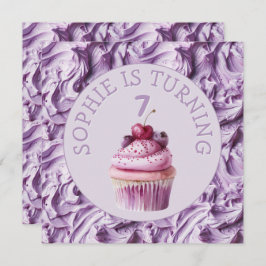 Buttercreme-Icing-Party Geburtstag Einladung