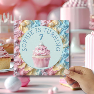 Buttercreme-Icing-Party Geburtstag Einladung