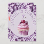 Buttercreme-Icing-Party Geburtstag Einladung (Vorne/Hinten)