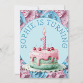 Buttercreme-Icing-Party Geburtstag Einladung (Vorderseite)