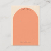 Buttercreme Pfirsiche Arsch Earring Display Visitenkarte (Vorderseite)