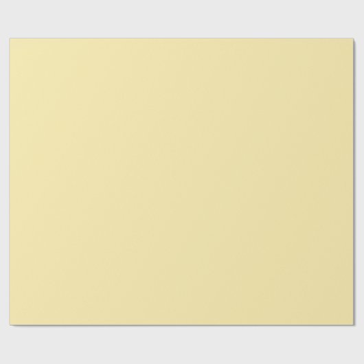 Buttercreme, solide Farbe Geschenkpapier (Flach)