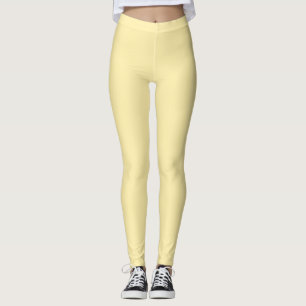 Buttercreme, solide Farbe Leggings